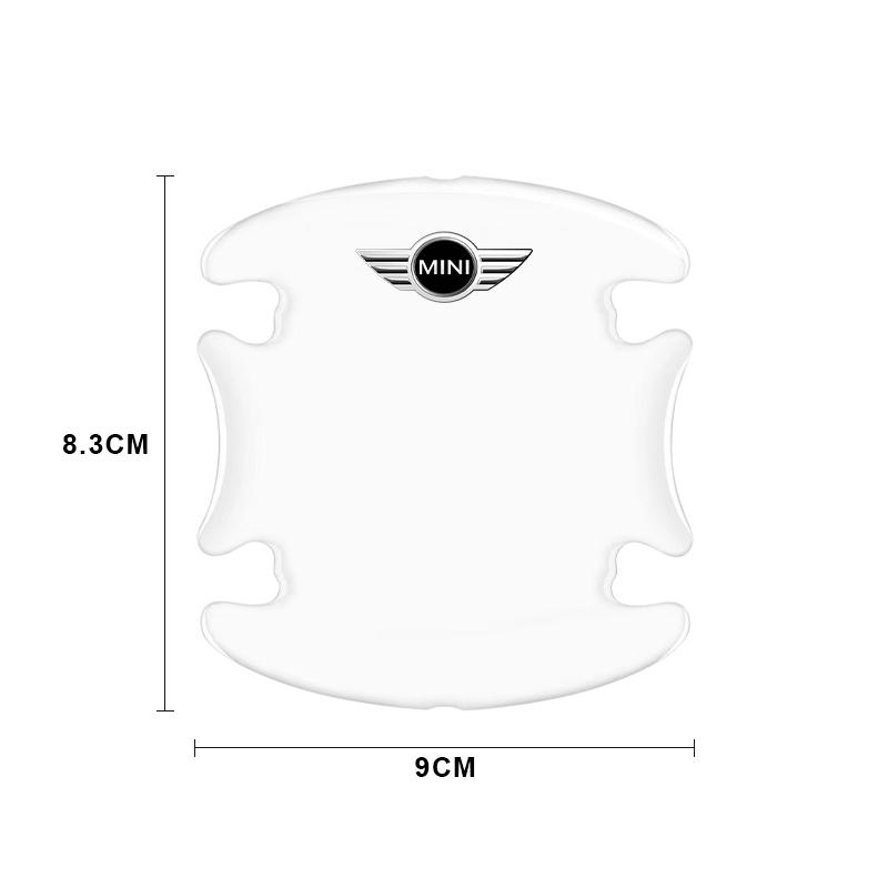 4PCS Transparent Car Door Anti-collision Protector Bumper Strip Sticker For BMW Mini Cooper F54 F55 F56 R56 R60 SONE Roadster Clubman Coupe