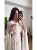 Summer 2025 Elegant Retro Long Sleeve Dress