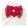 Spring new children's hats, bronzing mesh bow flower baby hats, cute baby hats