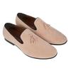 Mens Tassel Faux Suede Low Heel Loafers