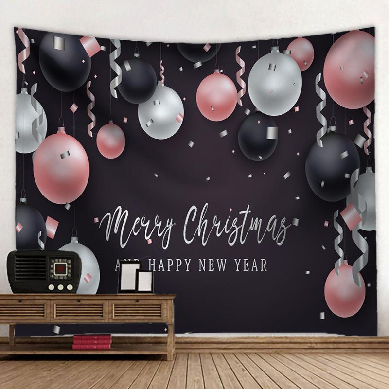 Christmas Balls And Snow Wall Hanging Tapestry Christmas Wall Hanging Tree Wall Hanging Gorgeous Christmas Tree Fireplace Gifts