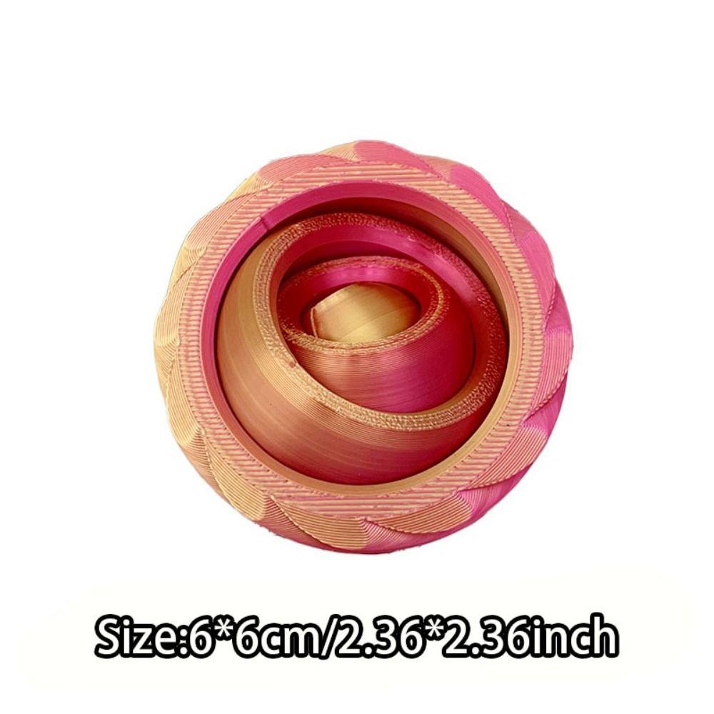 Fidget Toys 3D Printed Rotating Ball Toy Plastic O-Shaped Finger Gyroscope  Anxiety Relief