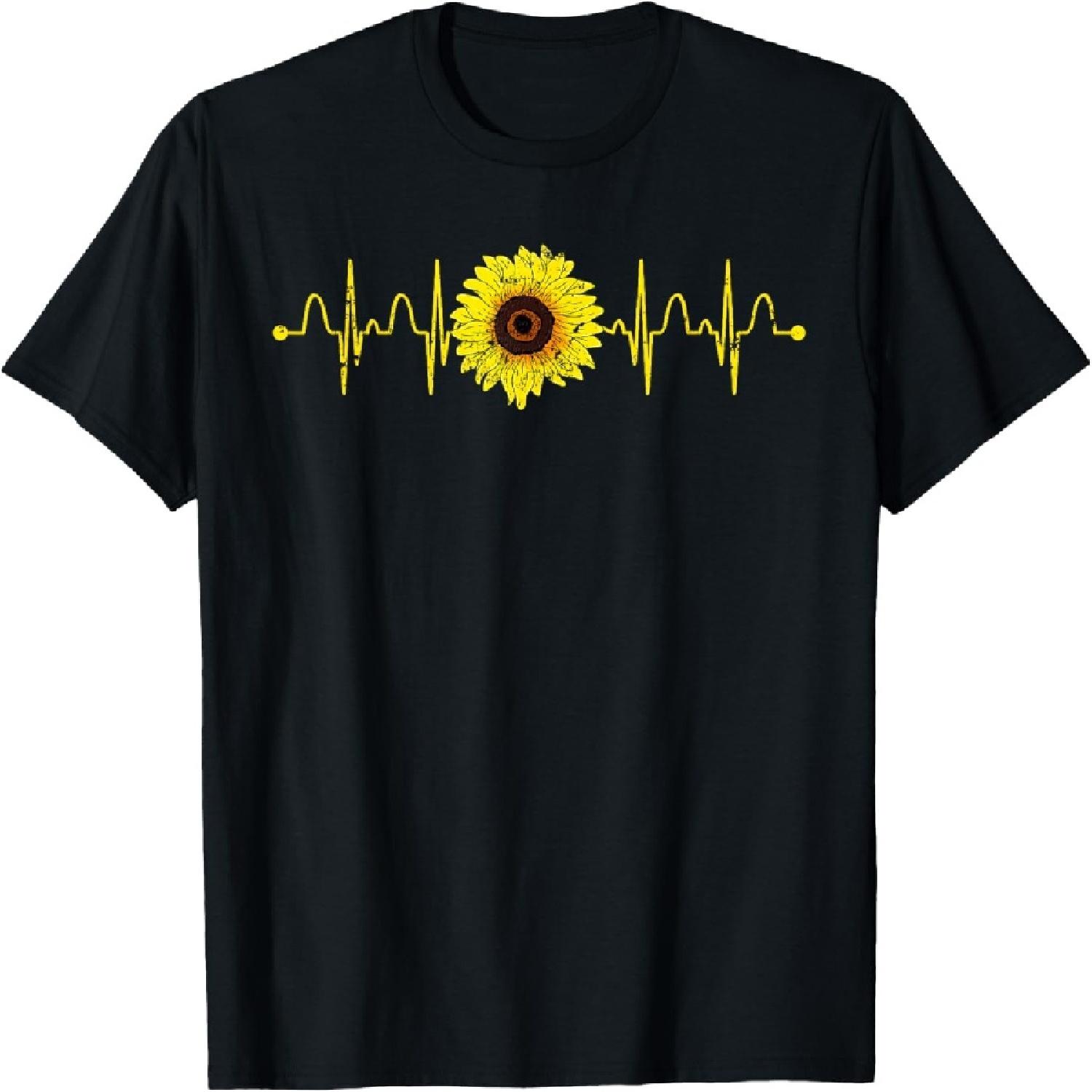 Florist Sunflower Heartbeat Blossom Yellow Flower Sunflower T-Shirt XXXXXL разноцветный