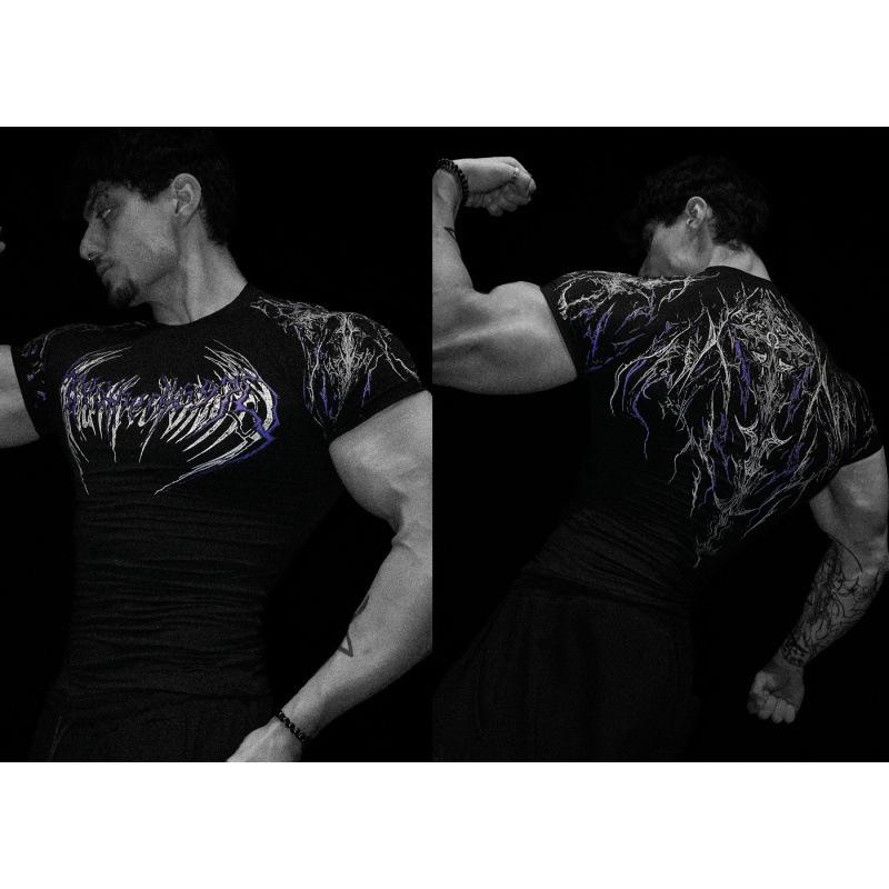 

BreatheDivinity Мужская спортивная футболка Venom Dragon Slayer с быстрой сушкой Medium