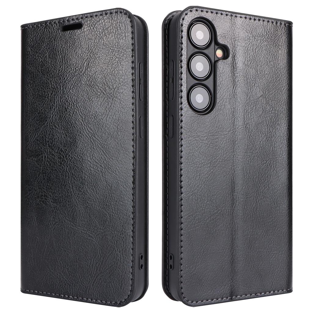 For Samsung Galaxy S24 Split Leather Case Crazy Horse Texture Wallet Flip Cover