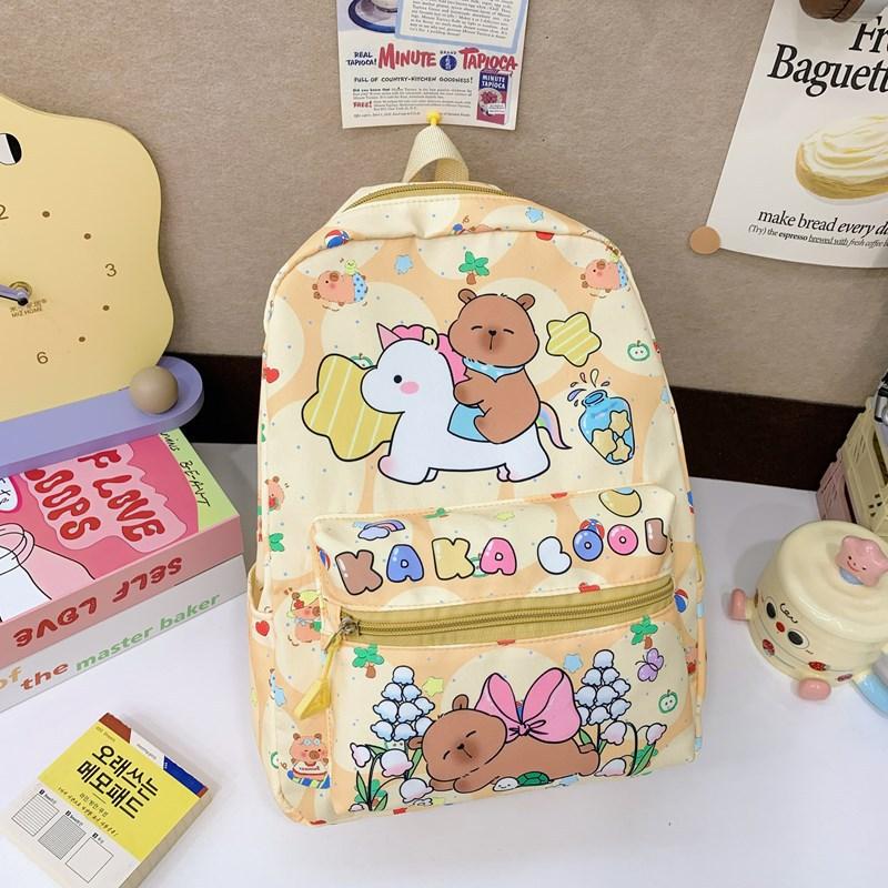 Children's schoolbag kindergarten baby schoolbag cartoon printing boys and girls versatile to reduce the burden of travel back