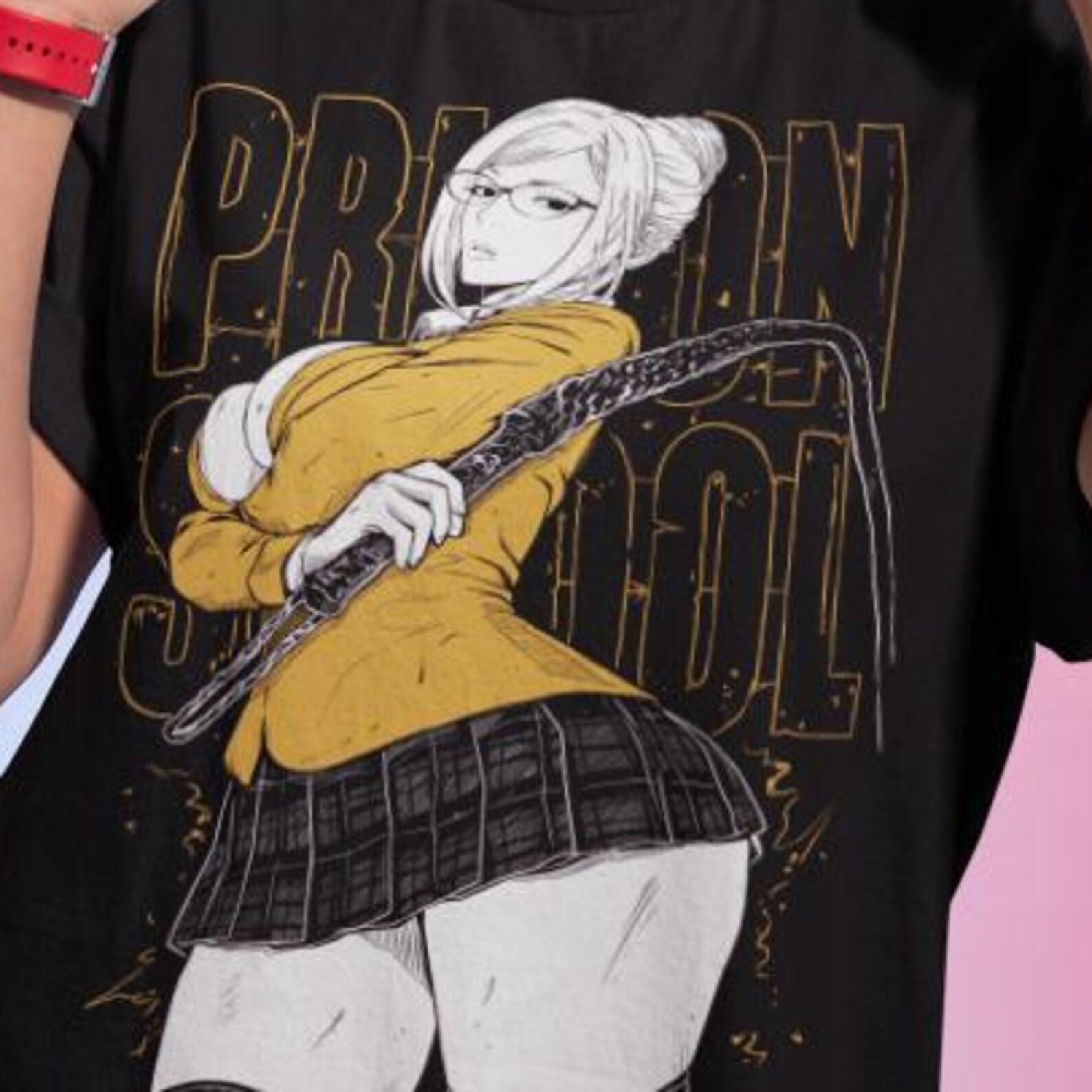 Shiraki Meiko, Prison School Anime Manga Graphic T- Shirt Unisex Apparel Tee T-Shirt 2XL