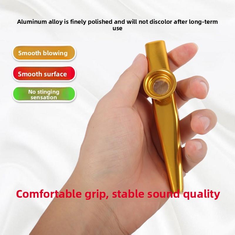 Metall-Kazoo, Professionelles Kunststoff-Kazoo, Kazoo-Trompeten-, Posaunen- und Saxophon-Stil, Kazoo-Röhren, Kazoo-Membranen