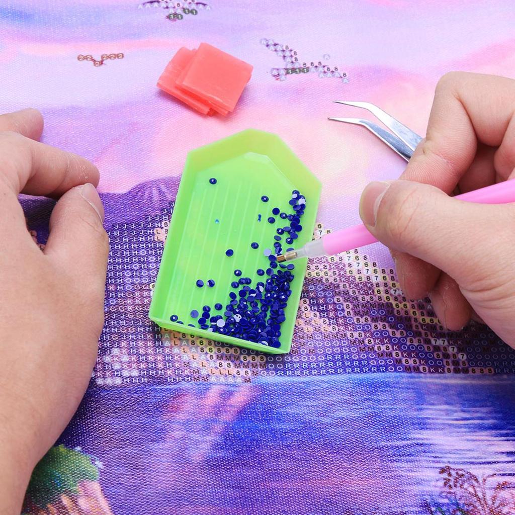 DIY Diamond Painting Tool Set 5D Mosaic Drill Pen Clay Tray Rhinestone Plate Kit DIY Crafts Sewing Embroidery Tools