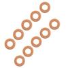 Set of 10 Oil Drain Plug Gaskets 0313.33 For Peugeot 207 208 307 308 406 Citroen C3 C5 10X20X1.8mm Oil Pan Screw Washers Gaskets