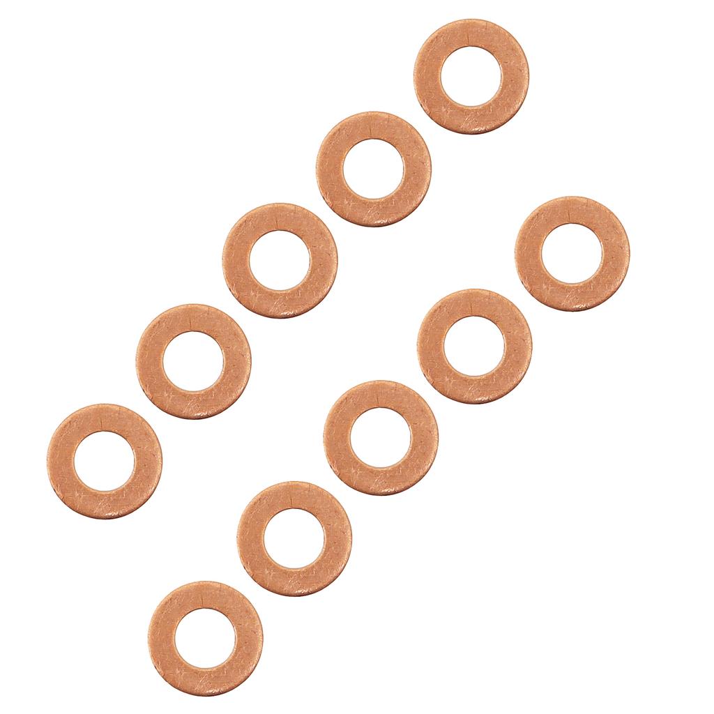 Set of 10 Oil Drain Plug Gaskets 0313.33 For Peugeot 207 208 307 308 406 Citroen C3 C5 10X20X1.8mm Oil Pan Screw Washers Gaskets