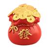 Chinese New Years Decoration Resin Money Tree Statues Blessing Bag Figurines Fengshui Ornament for Wealth Good Luck