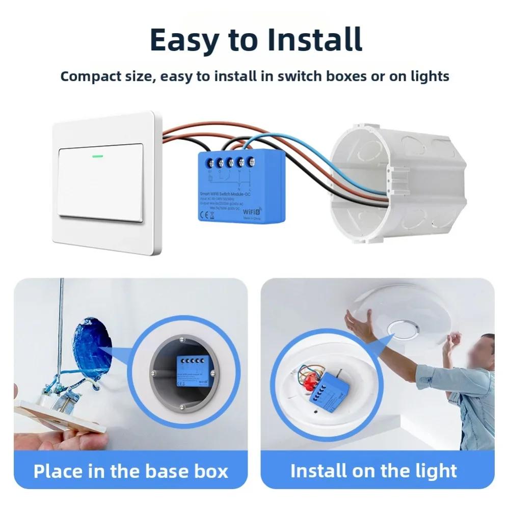 Mini WiFi 6 Smart Relay Controller Switch with Signal Relay and Remote Control for Efficient Energy Management