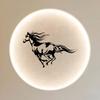 Large Metal Horse Wall Art 2D Iron Panel Modern Equestrian Home Decor Gift