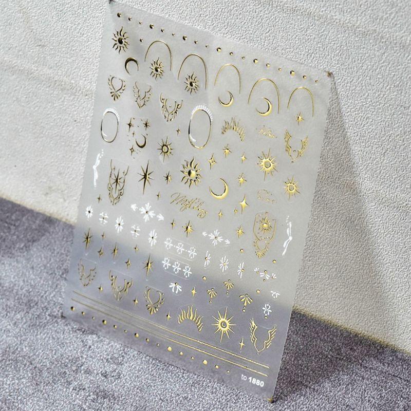 

Sun Totem Nail Sticker Tomoni Hot Style Adhesive Cute Japanese Style Sticker 5D Bronzing Nail Decals Decoration New Bronzing Sun Totem 1880