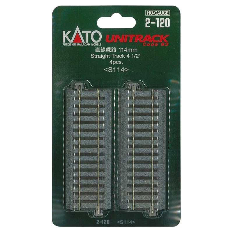 

Kato HO gauge straight track 114mm 4 pieces 2-120 model train supplies