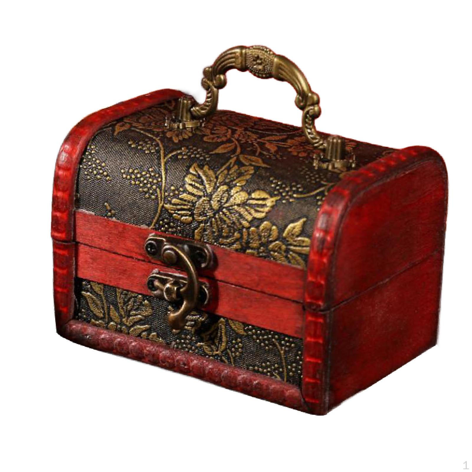 

Скринька для коштовностей Органайзер Антикварна багатофункціональна настільна прикраса Кейс для зберігання Брелок Grape Pattern