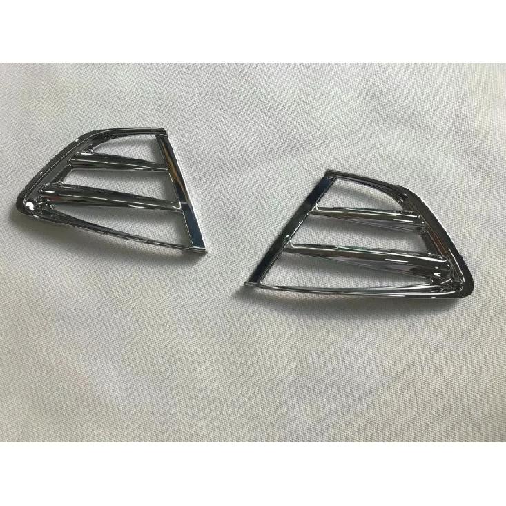 For Honda Freed 2016 2017 2018   ABS Chrome Front Foglight Lamp Frame Cover Rear Fog Light Trims Car Styling Accessories