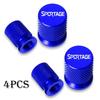 4pcs For KIA Sportage Car Accessories Car Wheel Tire Valve Caps Tyre Stem Covers Airdust Waterproof