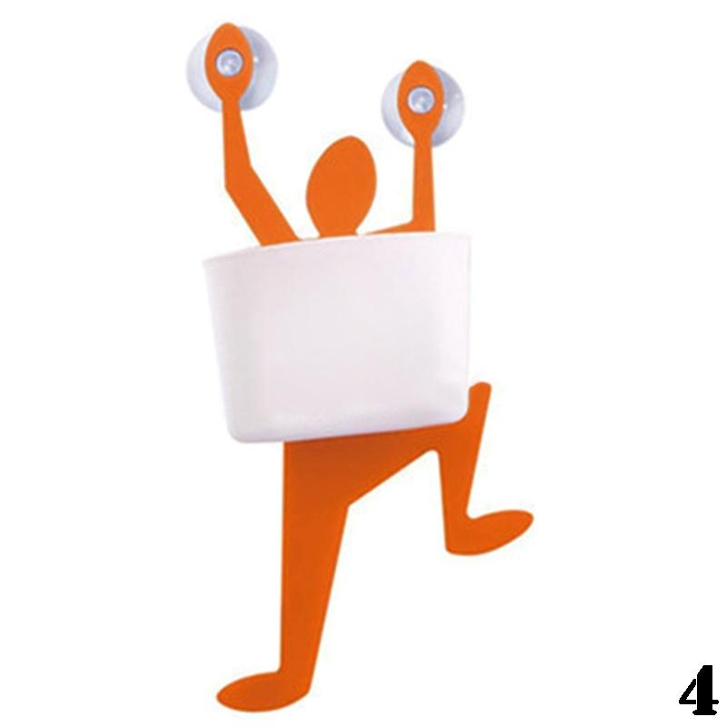 Creativity Adsorb Funny Climbing Soap Box Home Washroom Storage Shelves Pendant