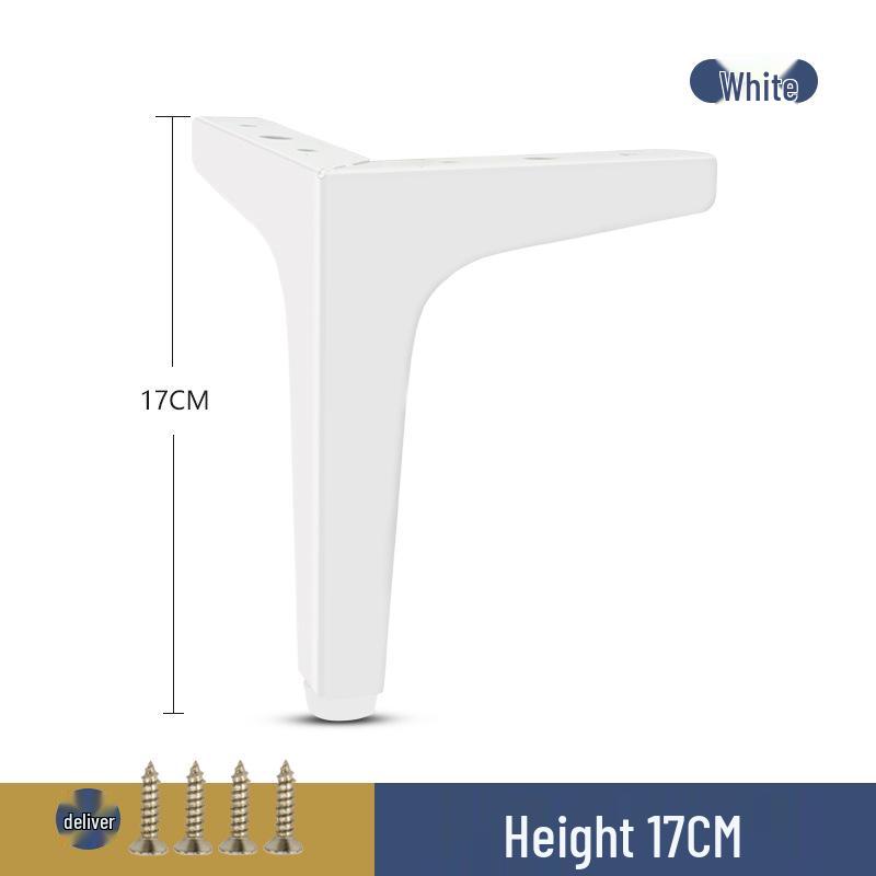 Patas de Metal Blanco para Muebles para Sofás, Muebles de TV, Mesas de Centro, Mesitas de Noche y Muebles de Baño