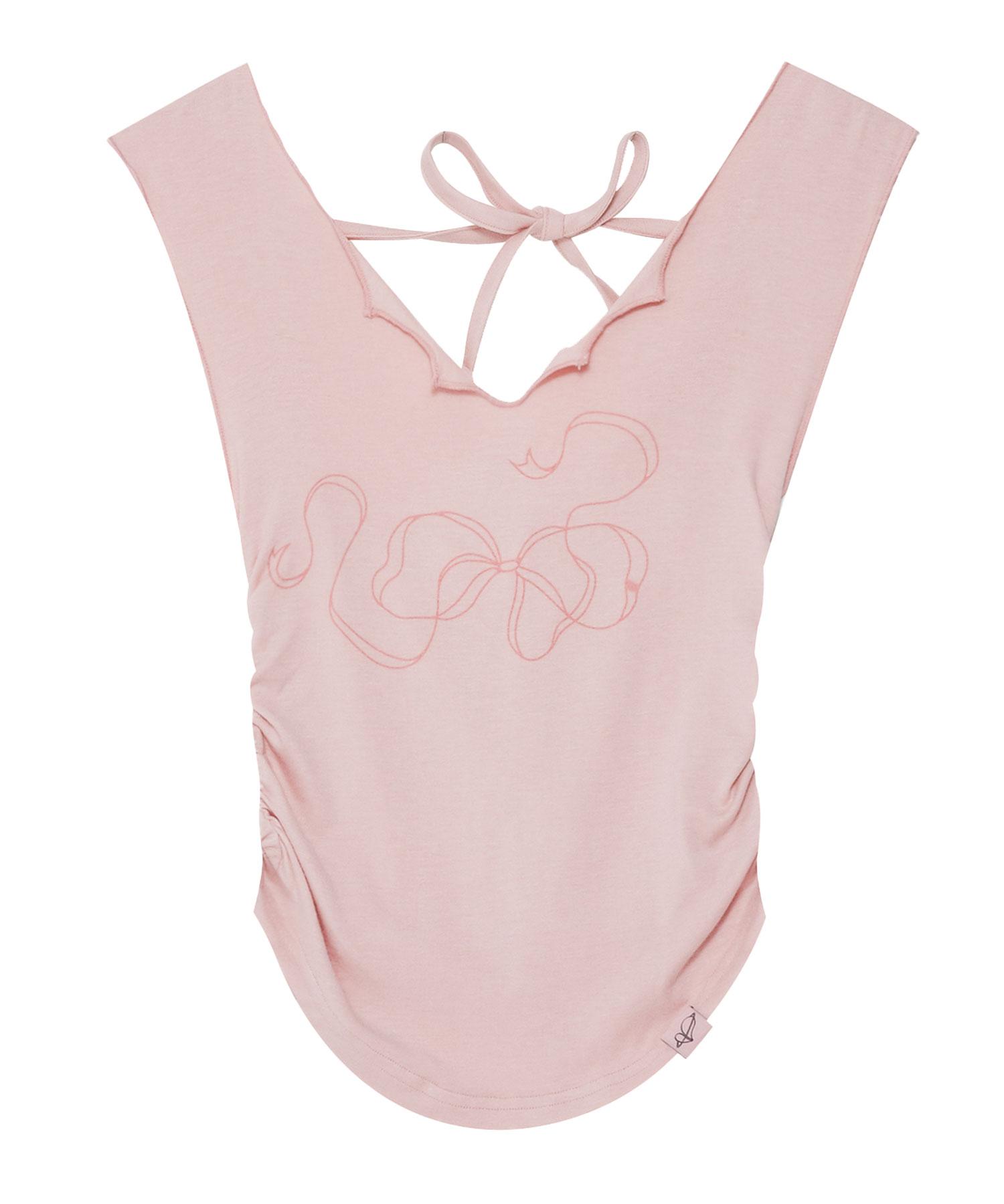 Sweat Sweet Lina String T-Shirt - Baby Pink