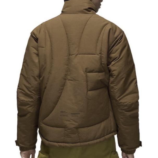 Jordan Solid Color Logo Embroidered Cotton Jacket Men Jackets Brown DV1618-385