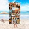 Red Fox Family Beach Towel Night Forest Print Quick Dry Absorbent Towel