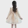 2024 Autumn/Winter Girls’ Long-Sleeved Bow Dress - Trendy, Sweet First Birthday Cake Design