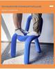 Creative Designer Vanity Chair with Backrest for Bedroom, Bold and Irregular Shape Leisure Stool