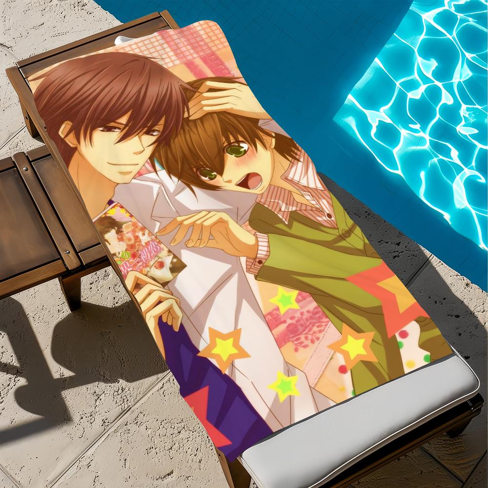 Anime S-sekai-ichi cute H-hatsukoi Towel Beach Quick Dry Soft Pool Towels Gift for Travel Gym Shower Camping sports