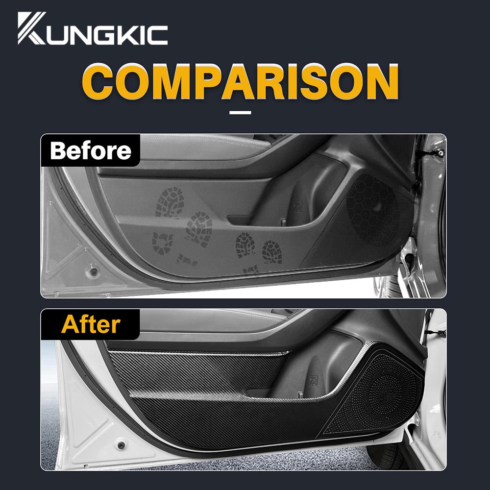 Sticker For Subaru Crosstrek 2025 Impreza 2025 LHD RHD Car Anti-kick Pad Suede Leather Carbon Accessories Door Interior Protect