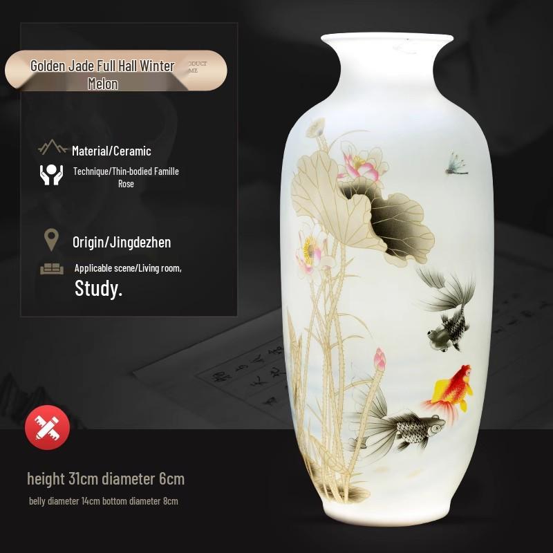 Jingdezhen Ceramic Vases - Chinese Home Decor for TV Cabinets & Shelves