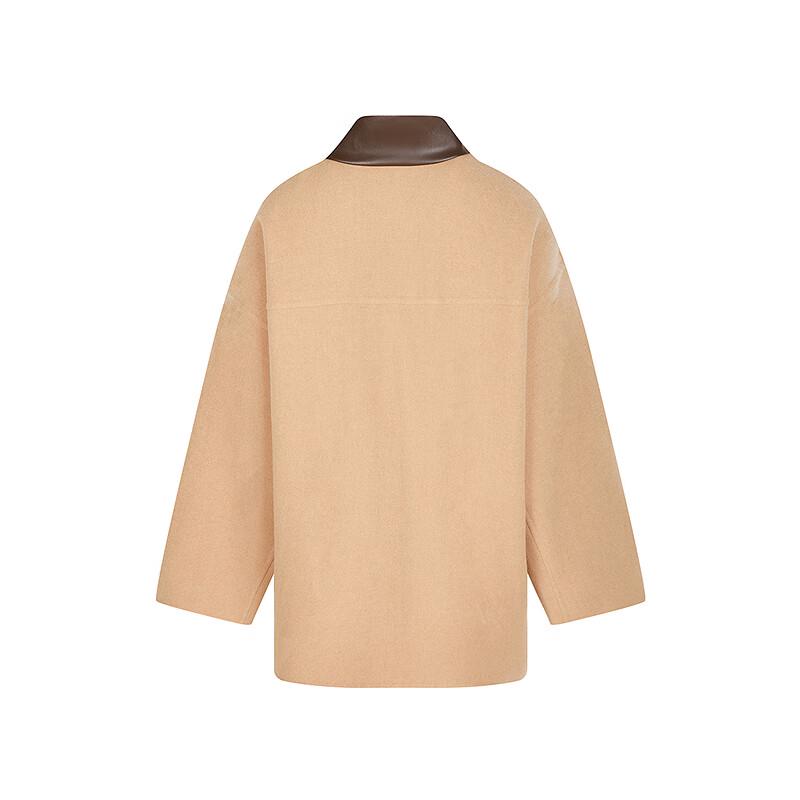 LESS 2025 Spring Loose Lapel Denim Jacket