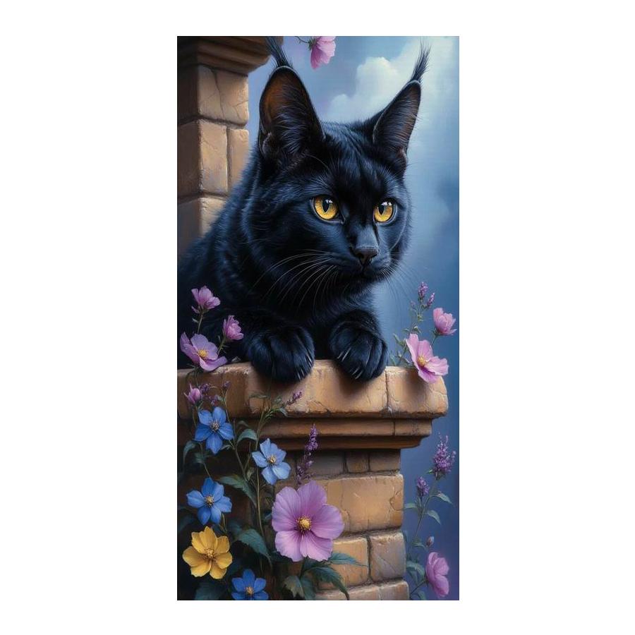 Black and White Cat Large Size Diamond Painting New Collection Pet Animals Diy Full Square Round Drill Rhinestone Embroidery Mosaic Cross Stitch Kits