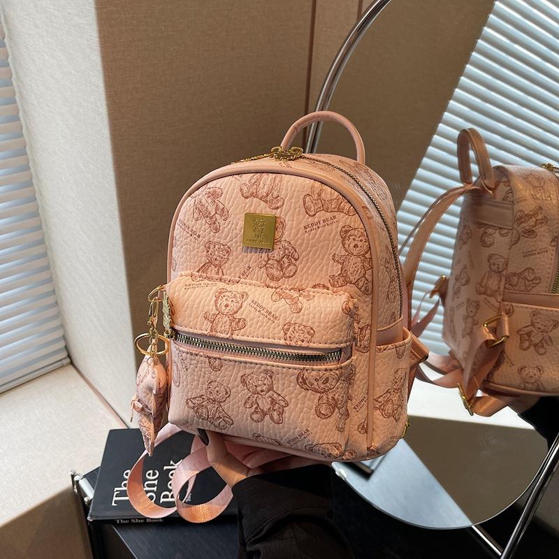 Retro Small Bag Women's Casual Fashion Niche Design Backpack Leisure Travel Small Backpack