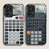 Funny Digital Calculator Pattern Tempered Glass Phone Case for Samsung Galaxy S25 Ultra S24 S23 Plus S22+ S21 S20 FE Hard Cover