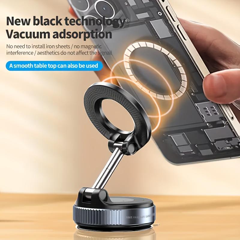 Vacuum Magnetic Suction Car Phone Holder Foldable Extendable 360 Degree Rotating Suction Cup Holder