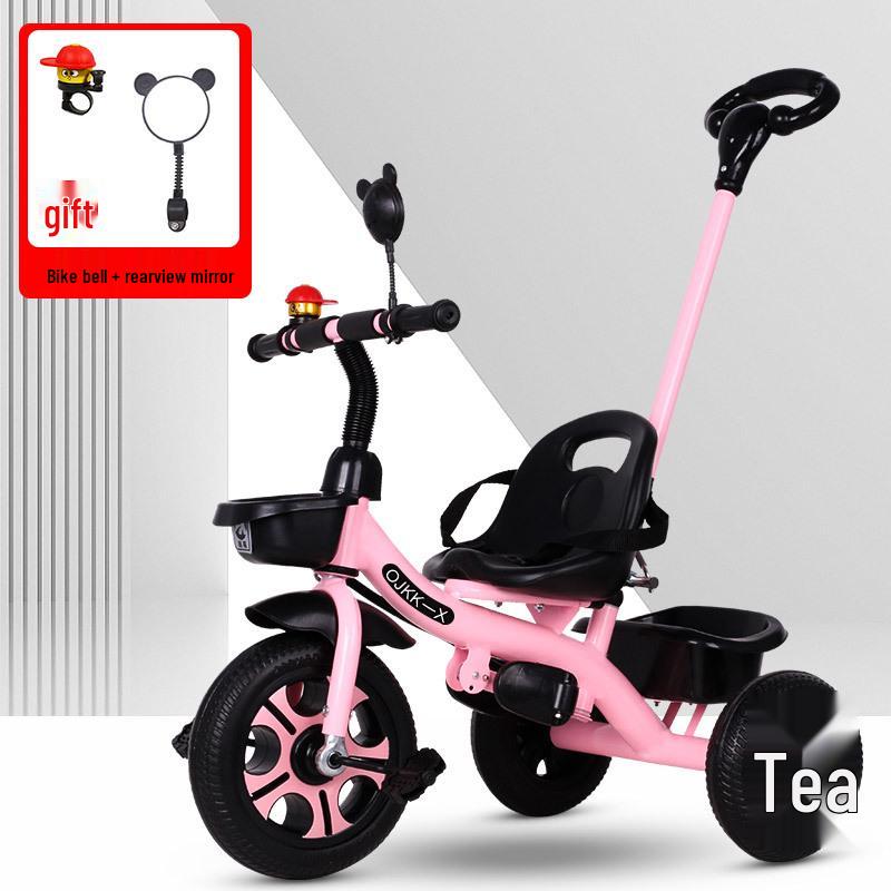 Large Size Tricycle for Kids 1-6 Years - Convertible Baby Stroller & Pedal Bicycle for Kindergarten