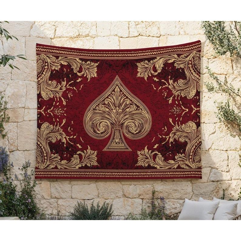 Venice Spades tapestry 75x100