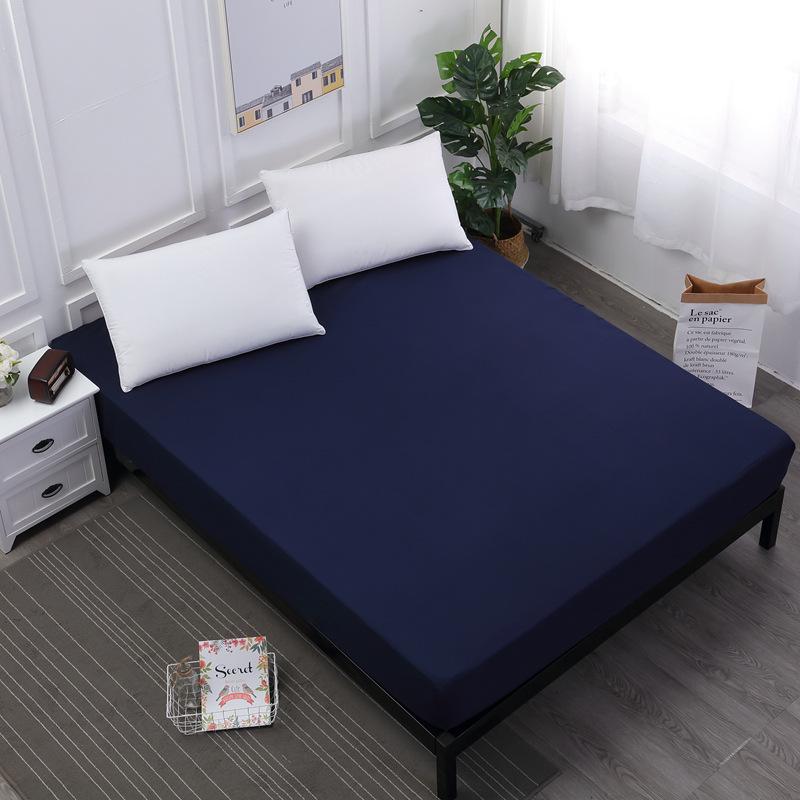 Solid Color Brushed Fitted Sheet Bedding Set - Colorfast, Pilling-Resistant, Three-Piece Mattress Cover
