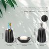Premium Ceramic Bathroom Accessories Set of 3 | Modern Luxury Bath Set with 300ml Soap Dispenser, Toothbrush Holder & Soap Dish | Home Decor Items