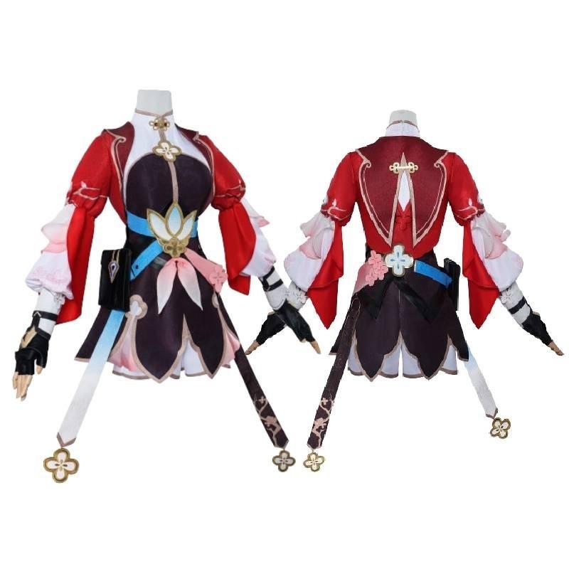 Adorable Polyester March 7th Cosplay Costume For Game Anime Roleplay