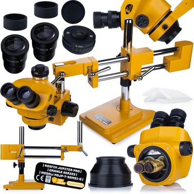 Jupiter Pro MSJP-T-SDMS1-O – Trinokulares Stereomikroskop | Vergrößerungsbereich 7x-50x | X/Y-Tisch, 360° Kopf
