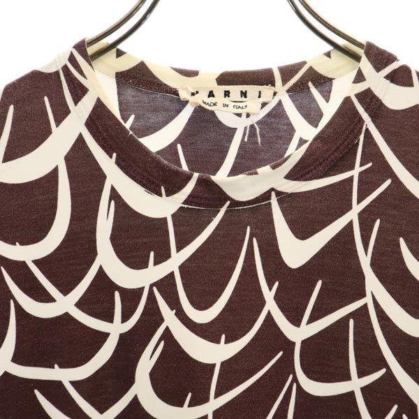 MARNI made in Italy Overall handle Short sleeve T-shirt 44 Brown Men's Used
