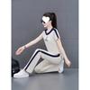 Casual Sports Suit for Women, Summer Loose, Fashionable, Age-reducing Wide-leg Pants Two-piece Set