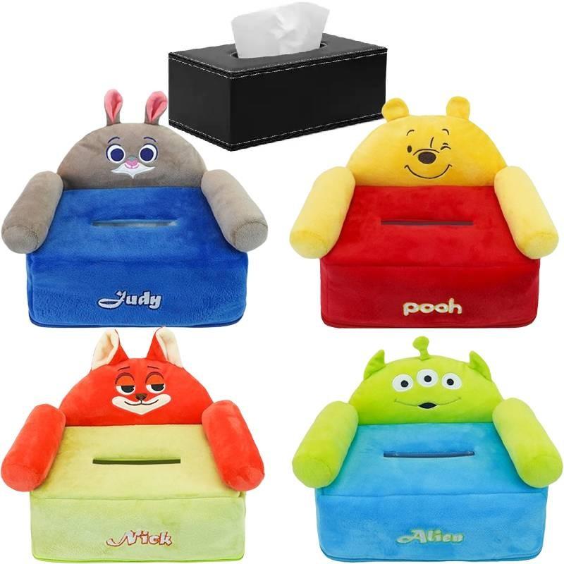 Judy Nick Hopps Wilde Alien Pooh Bear Tissue Box Large Storage Capacity