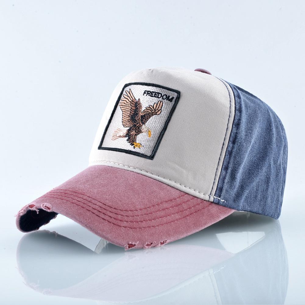 Cappellino da Baseball Ricamato con Aquila per Uomo e Donna - Stile Street, Cappello da Sole Versatile