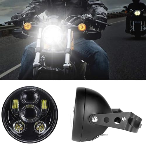 

Светодиодная фара Chelhead 5,75 дюйма для Harley Davidson, комплект с черным корпусом, кронштейн в комплекте, высокая яркость, водонепроницаемая и пыленепроницаемая, Dyna Wide Gli