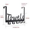 No-Drill Wall-Mounted Clothes & Towel Hook Rack